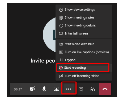 Record a Microsoft Teams Meeting and Sharing Video Link – Denver School ...