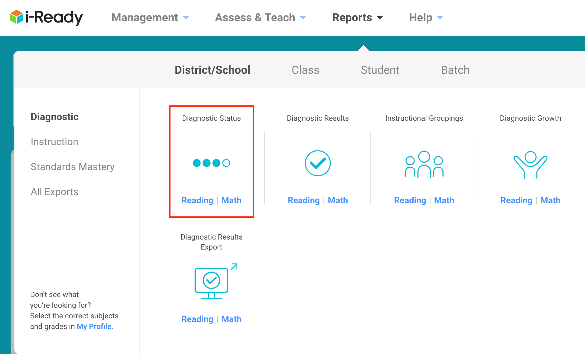 Pulling Completion Reports In Iready Denver School Of Science