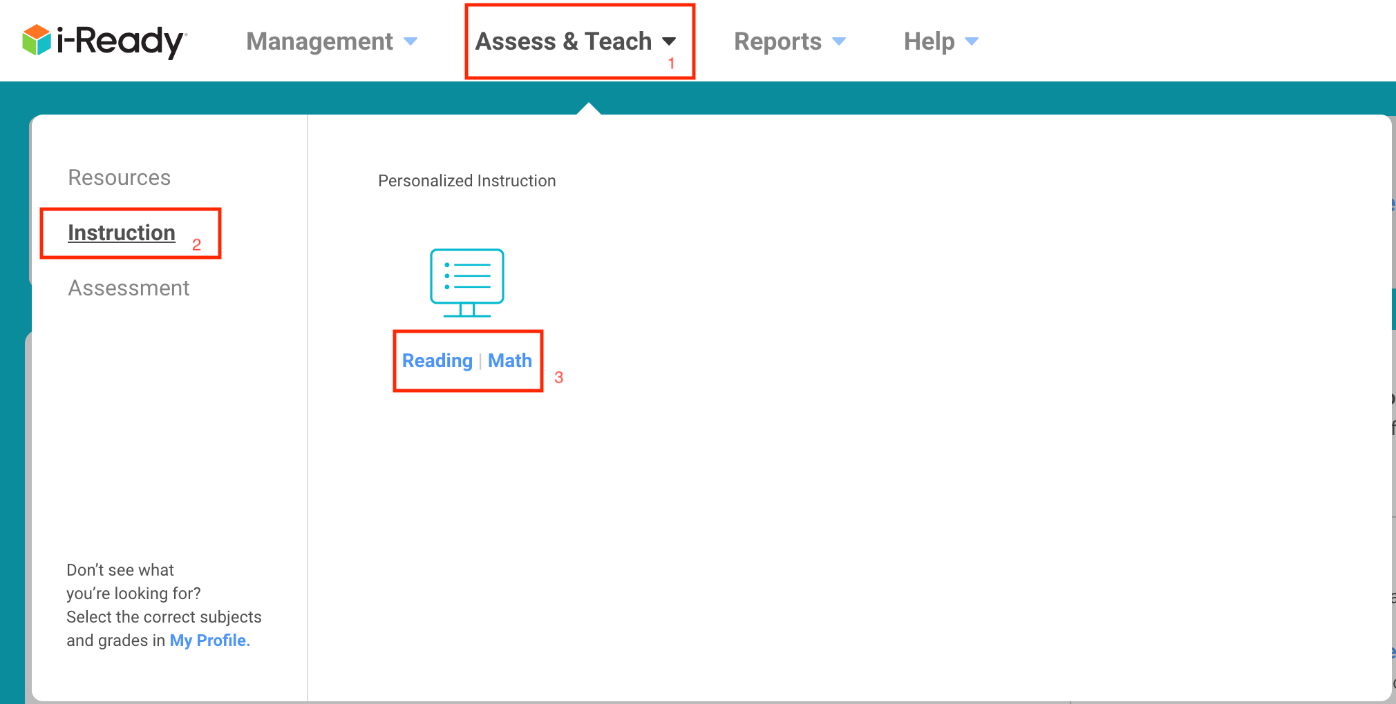 assigning lessons in iready