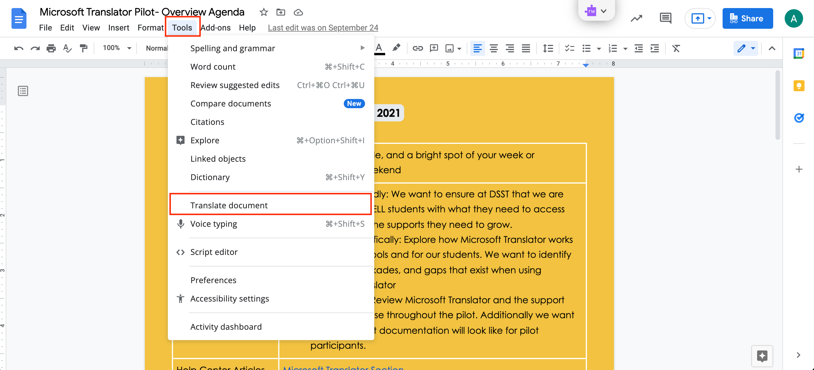 google-docs-translation-feature-denver-school-of-science-technology